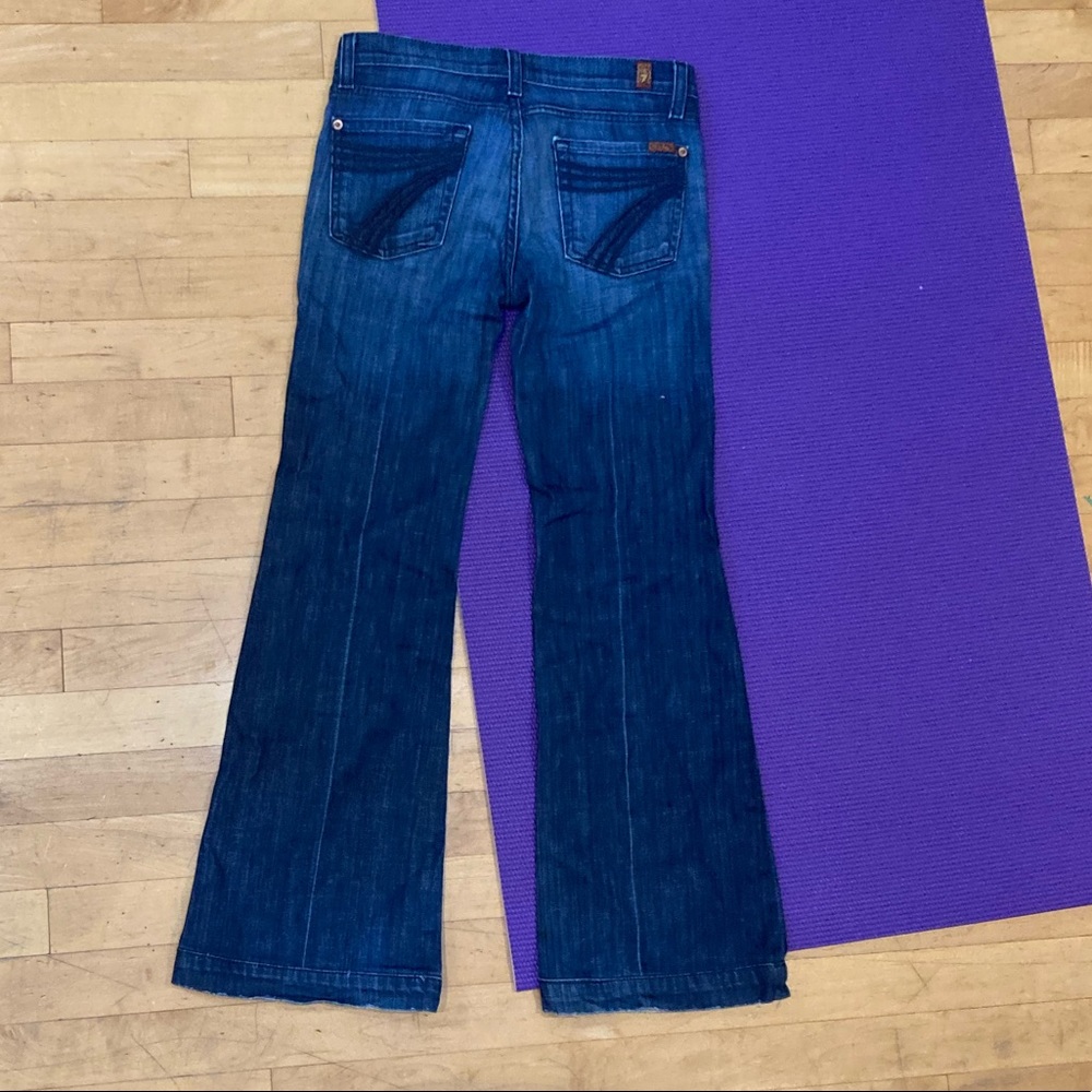 Y2K style low rise flared jeans (7 for all man kind) - Picture 2 of 2